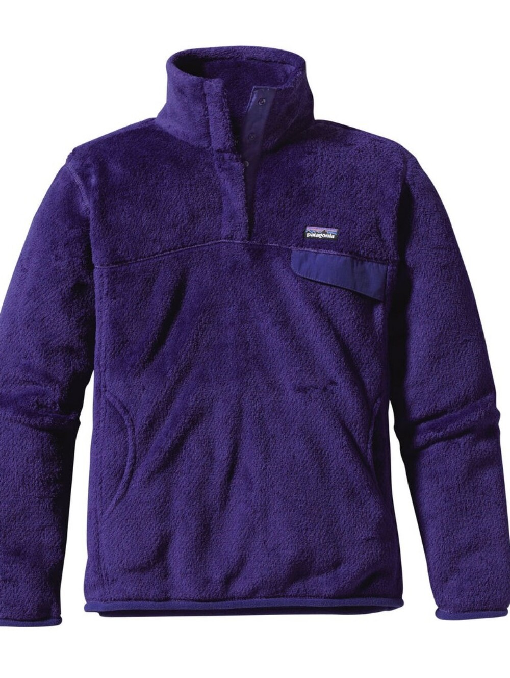Patagonia Womens Re-Tool Snap-T Pullover Fleece, Jacket, Deep Purple, Size Small